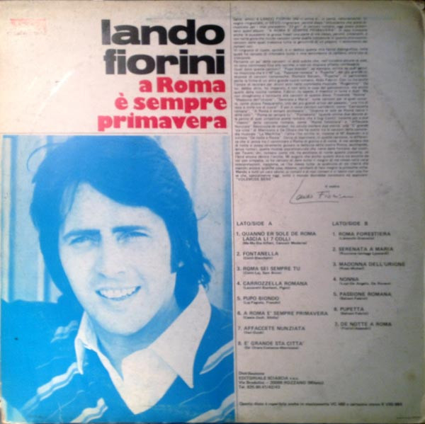 Album herunterladen Lando Fiorini - A Roma È Sempre Primavera