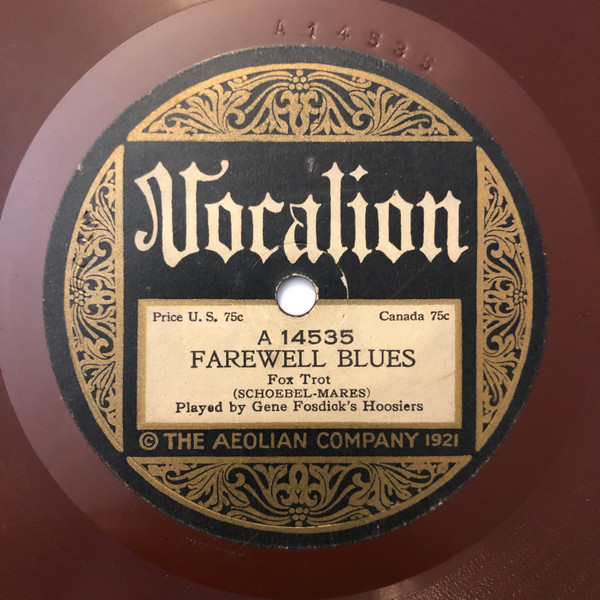 descargar álbum Gene Fosdick's Hoosiers - Farewell Blues Aunt Hagars Blues