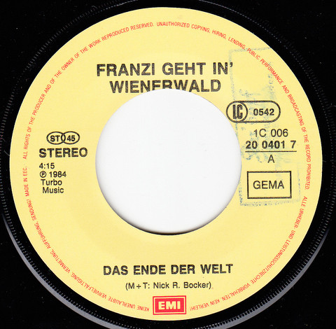 ladda ner album Franzi Geht In' Wienerwald - Das Ende Der Welt