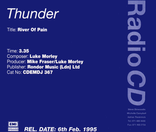 baixar álbum Thunder - River Of Pain