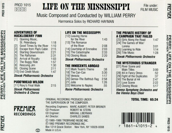 télécharger l'album William Perry - The Film Music Of William Perry Life On The Mississippi