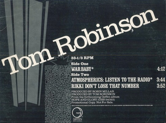 Tom Robinson - War Baby | Releases | Discogs