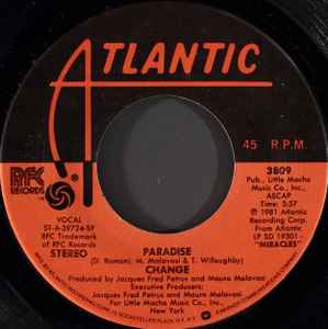 Change - Paradise (Vinyl, US, 1981) For Sale | Discogs