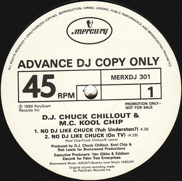 DJ Chuck Chillout & M.C. Kool Chip – No DJ Like Chuck (1989, Vinyl