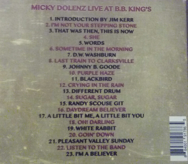 lataa albumi Micky Dolenz - Live At BB Kings