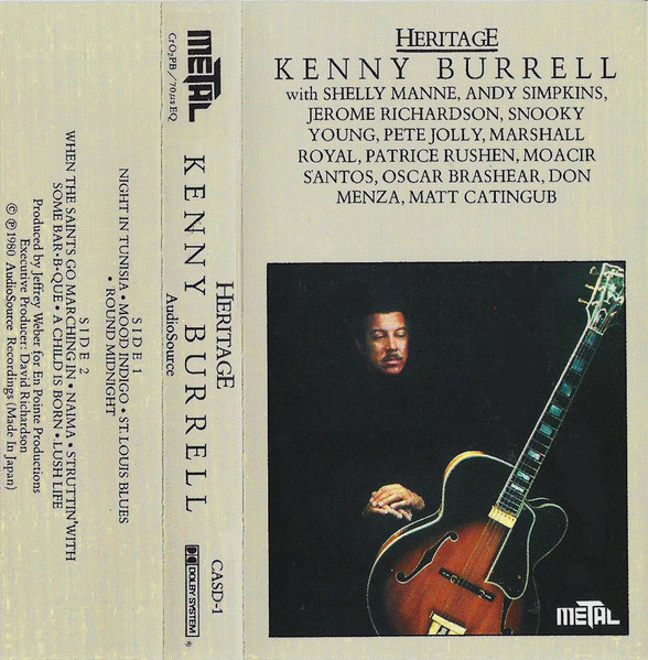 Kenny Burrell – Heritage (1980, Cassette) - Discogs