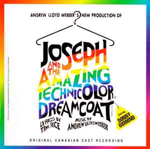 Forberedelse evne dø Andrew Lloyd Webber, Tim Rice Starring Donny Osmond - Joseph And The Amazing  Technicolor Dreamcoat (Original Canadian Cast Recording) | Releases |  Discogs