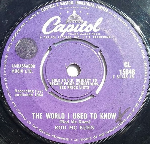 descargar álbum Rod McKuen - The World I Used To Know