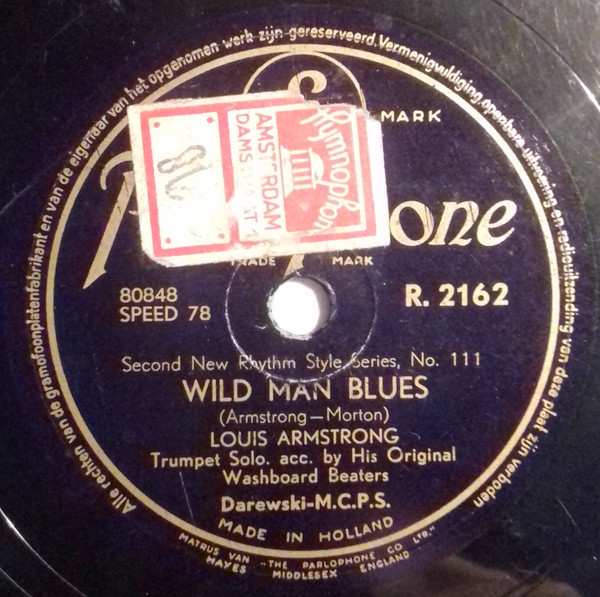 ladda ner album Louis Armstrong Acc By His Original Washboard Beaters Louis Armstrong And His Hot Seven - Wild Man Blues Melancholy Blues