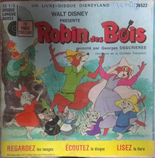 Walt Disney - Robin Hood (1978, Vinyl) - Discogs