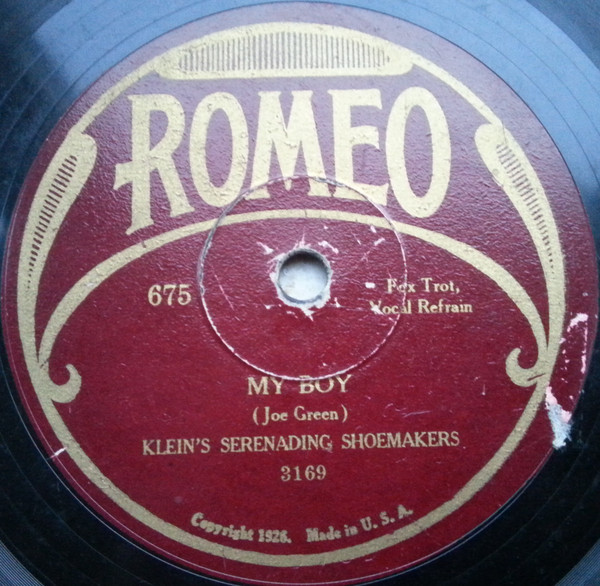 télécharger l'album Klein's Serenading Shoemakers Sam Lanin And His Troubadours - My Boy Sorry For Me