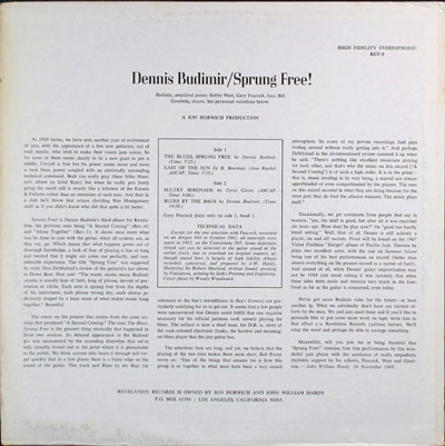 baixar álbum Dennis Budimir - Sprung Free