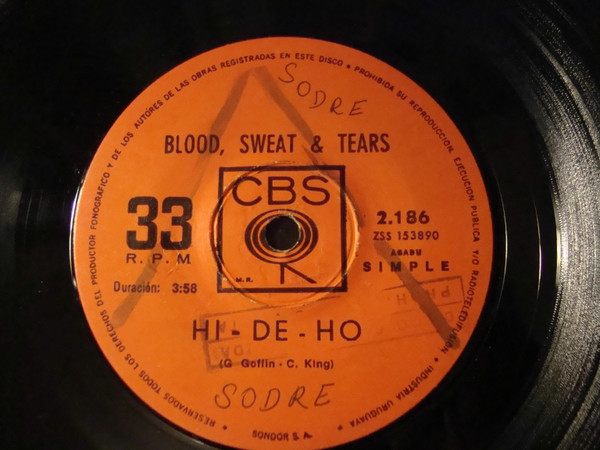 Blood, Sweat & Tears - Hi-De-Ho | Releases | Discogs