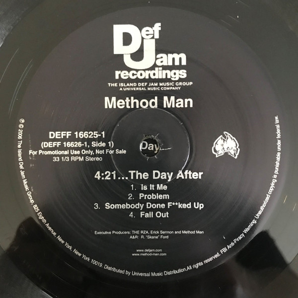 Method Man – 4:21... The Day After (2006, Vinyl) - Discogs