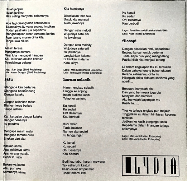 Album herunterladen Lydia - Batasan Cinta