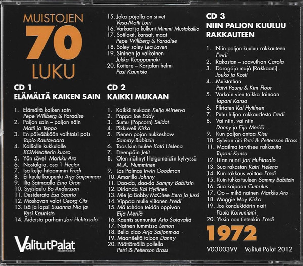 télécharger l'album Various - Muistojen 70 luku 1972