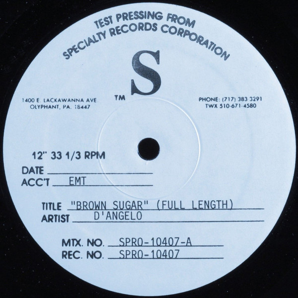 D'Angelo – Brown Sugar (1995, Vinyl) - Discogs