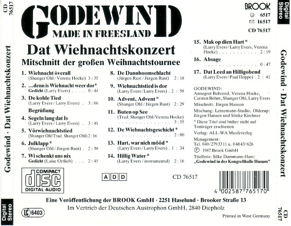 baixar álbum Godewind - Dat Wiehnachtskonzert