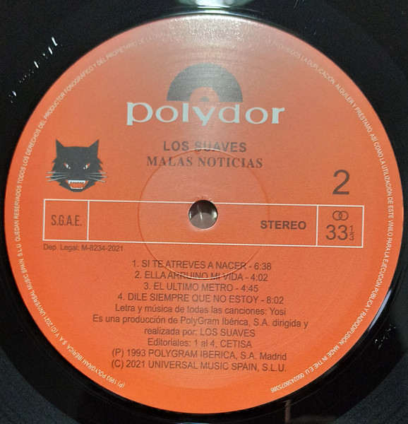 Los Suaves – Malas Noticias (1993, Vinyl) - Discogs