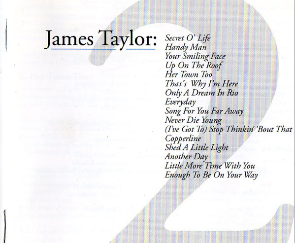 James Taylor - Greatest Hits Volume 2 | Releases | Discogs