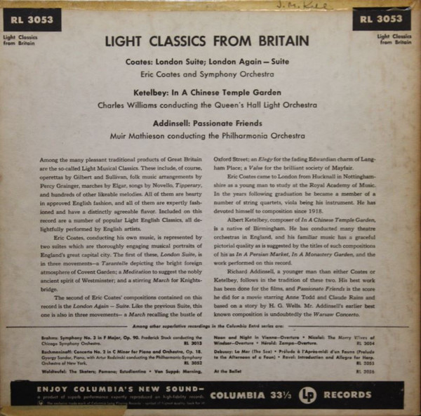 baixar álbum Eric Coates - Light Classics From Britain