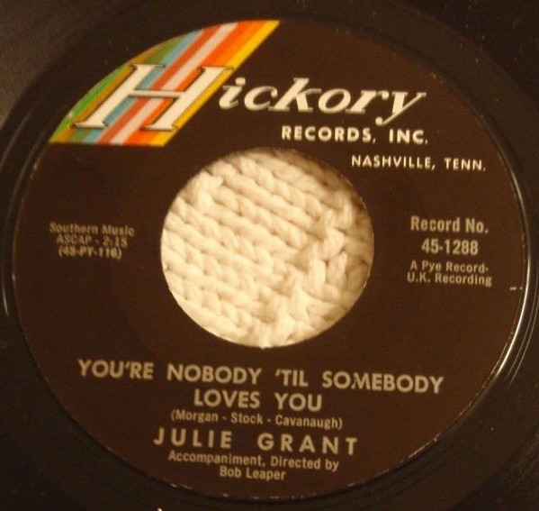 descargar álbum Julie Grant - Youre Nobody Til Somebody Loves You