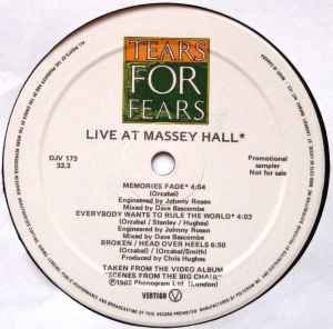 Tears For Fears – Everybody Wants To Rule The World (1985, Vinyl) - Discogs