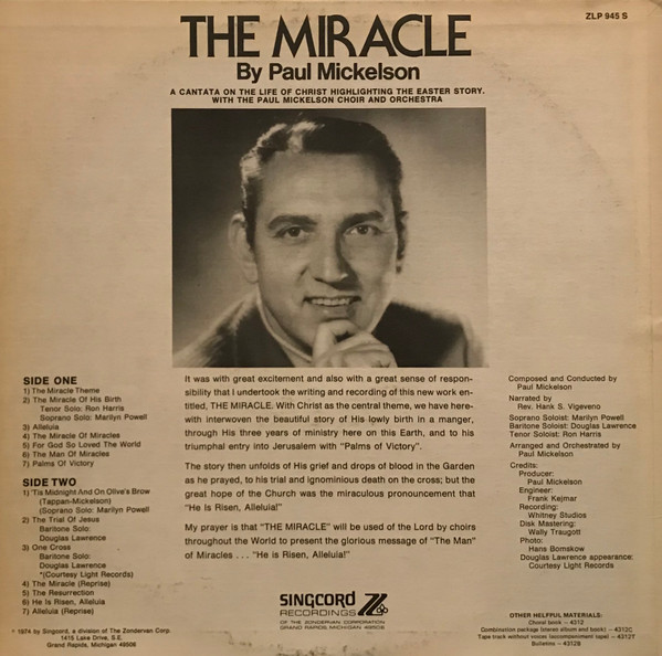 lataa albumi Paul Mickelson - The Mircale