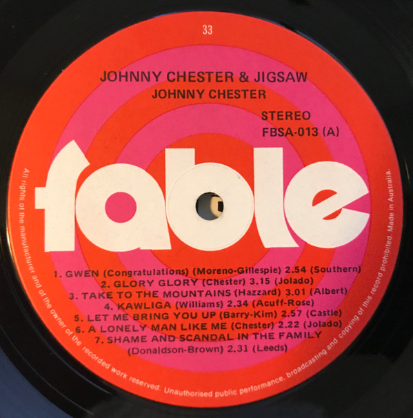 lataa albumi Johnny Chester & Jigsaw - Johnny Chester Jigsaw