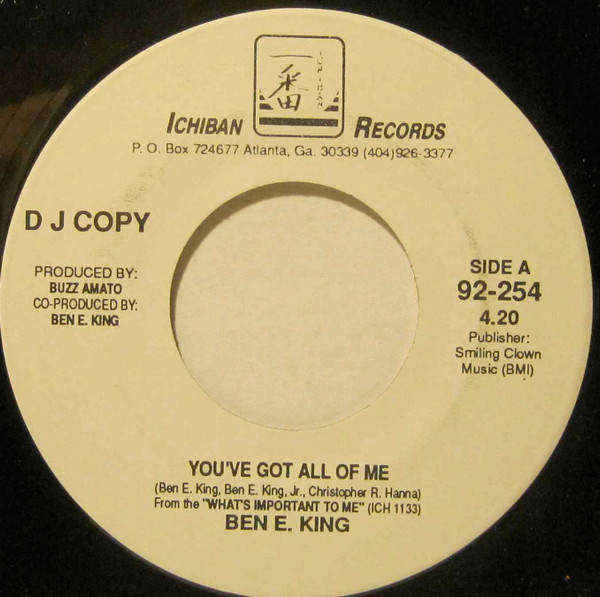 ladda ner album Ben E King - Youve Got All Of Me Its All Right