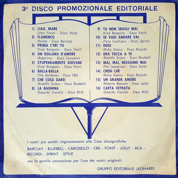 Album herunterladen Various - 3 Disco Promozionale Editoriale