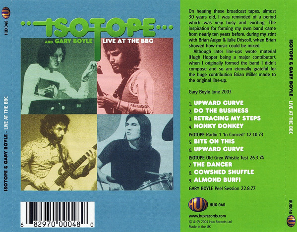 last ned album Isotope And Gary Boyle - Live At The BBC