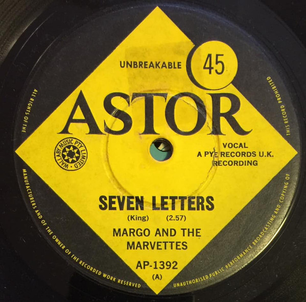 descargar álbum Margo & The Marvettes - Seven Letters