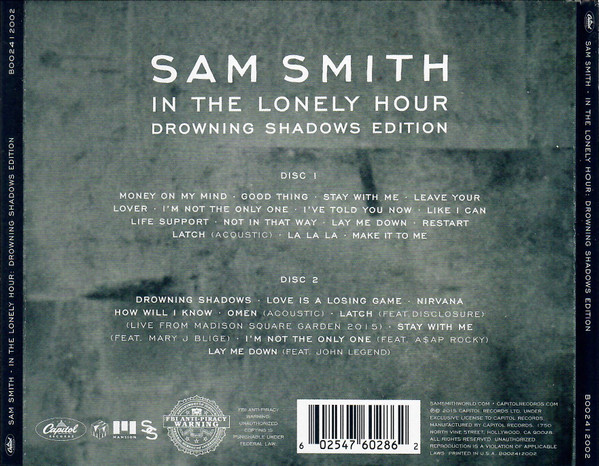 last ned album Sam Smith - In The Lonely Hour Drowning Shadows Edition