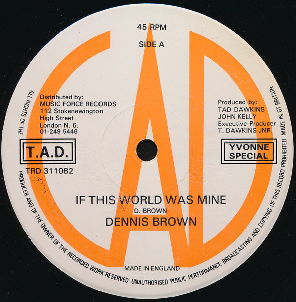 Dennis Brown – If This World Was Mine (1982, Vinyl) - Discogs