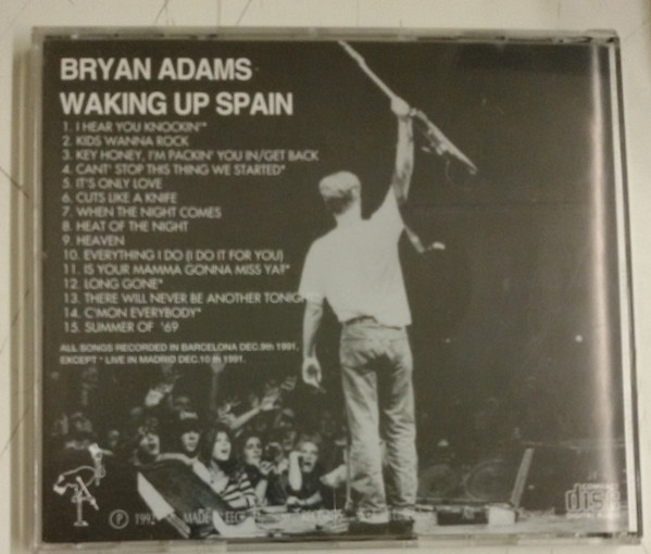 lataa albumi Bryan Adams - Waking Up Spain