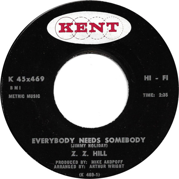 Z. Z. Hill – Everybody Needs Somebody (1967, Vinyl) - Discogs