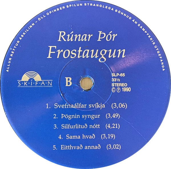ladda ner album Rúnar Þór - Frostaugun