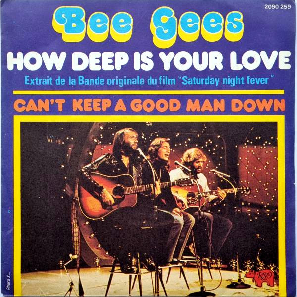 Bee Gees How Deep Is Your Love Song Lyric Music Wall Art Print