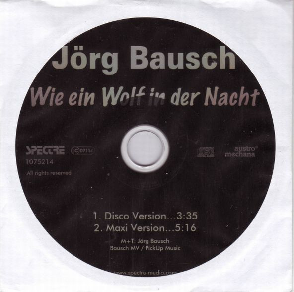 descargar álbum Jörg Bausch - Wie Ein Wolf In Der Nacht