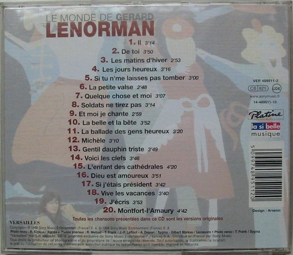 descargar álbum Gérard Lenorman - Le Monde De Gerard Lenorman