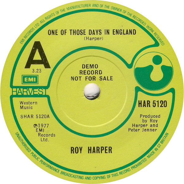 Roy Harper - One Of Those Days In England | Releases | Discogs