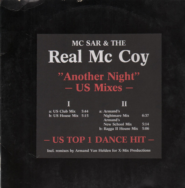 MC Sar & The Real Mc Coy – Another Night (US Mixes) (1994, Vinyl) - Discogs
