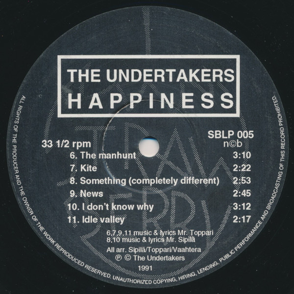 last ned album The Undertakers - Happiness