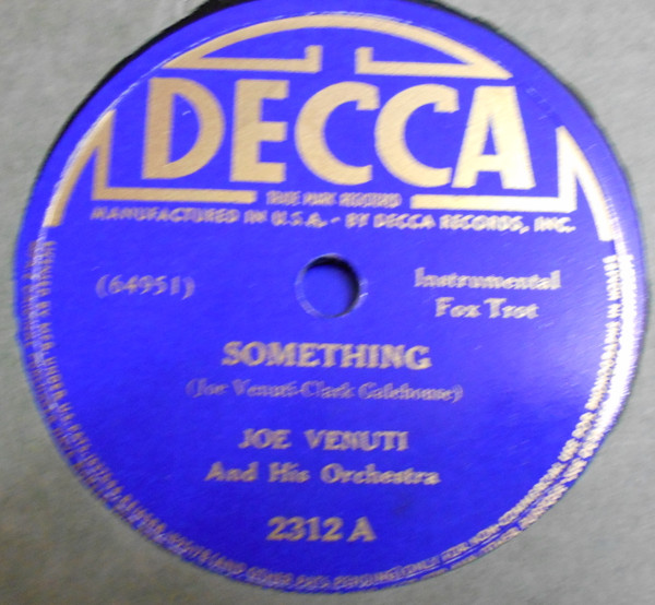 last ned album Joe Venuti And His Orchestra - Something Nothing