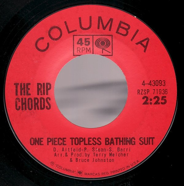 The Rip Chords – One Piece Topless Bathing Suit / Wah-Wahini (1964