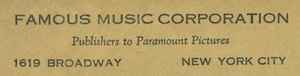 Famous Music Corporation on Discogs