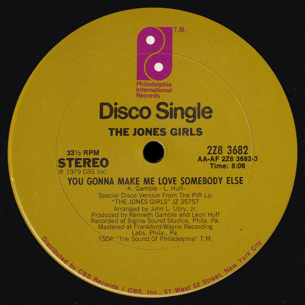 The Jones Girls – You Gonna Make Me Love Somebody Else (1979