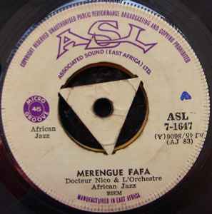 Dr. Nico - Merengue Fafa / Kayi Kayi album cover