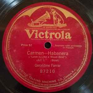 Geraldine Farrar - Carmen-Habanera (Love Is Like A Wood Bird) album cover